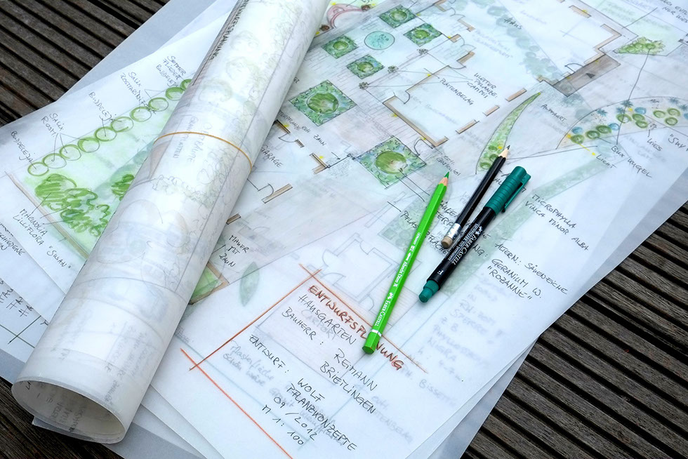 Gartenentwurf Gartenbau Vogel