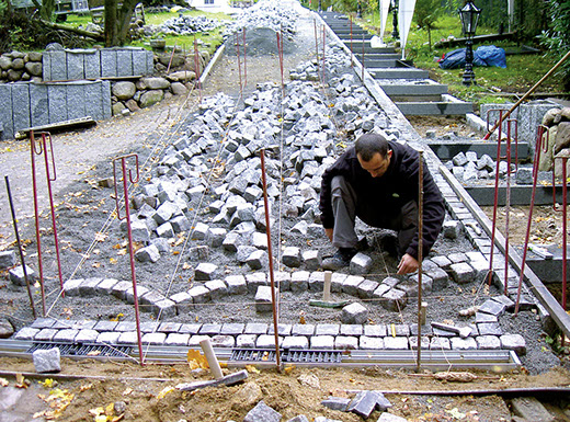 Planung Pflasterung Gartenbau Vogel